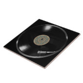 Vinyl-Retro-Schallplattendesign Fliese (Seite)