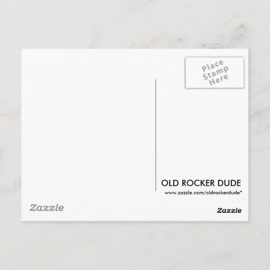 Vinyl Rocks LP Postkarte (Rückseite)