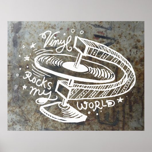Vinyl Rocks My World 2B Poster (Vorne)