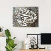 Vinyl Rocks My World 2B Poster (Heimbüro)