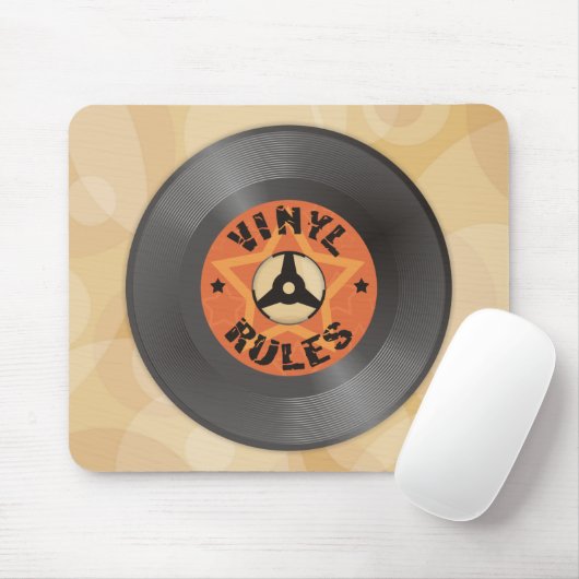 Vinyl Rules Mousepad (Mit Mouse)