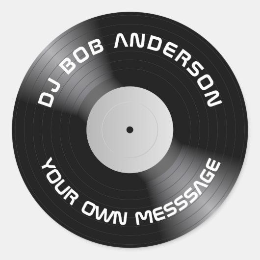 Vinyl Runder Aufkleber (Vorderseite)