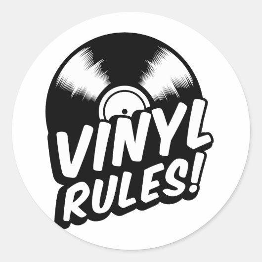 Vinyl Runder Aufkleber (Vorderseite)