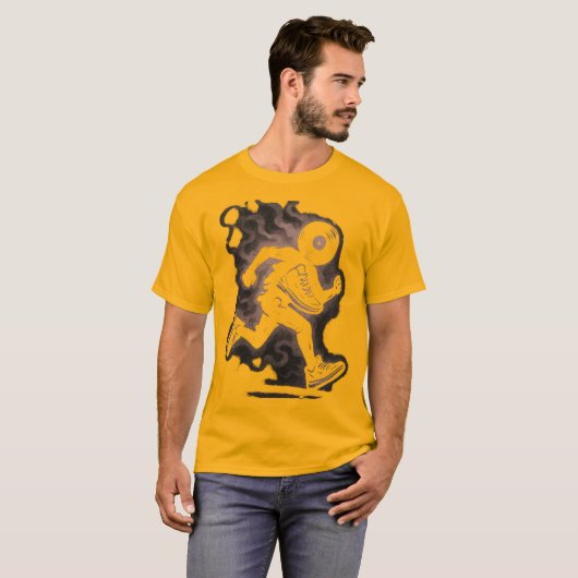 Vinyl Runner Skeleton Smoke T-Shirt (Vorne ganz)