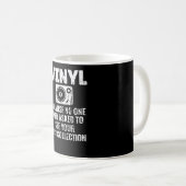 Vinyl-Sammler| Vinyl Lovers Vinyl Disk Record Kaffeetasse (VorderseiteRechts)