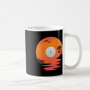 Vinyl-Schallplatte Retro-Diskette Meer Strand Plat Kaffeetasse