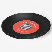 Vinyl-Schallplatten-Design-Papierteller Pappteller (Schrägansicht)