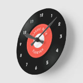 Vinyl-Schallplatten-Design-Rund-Uhr Runde Wanduhr (Winkel)