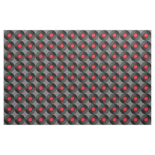 Vinyl-Schallplatten-Design-Stoff Stoff (Yard (91,4 cm))