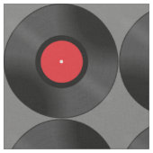 Vinyl-Schallplatten-Design-Stoff Stoff (Nahaufnahme)