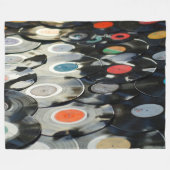 Vinyl-Schallplatten-Flanelldecke Fleecedecke (Vorderseite (Horizontal))