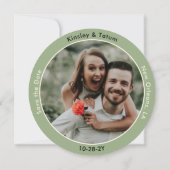 Vinyl-Schallplatten-Foto Grüne Hochzeit Save the D Date (Rückseite)