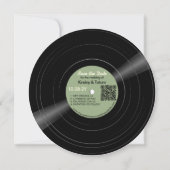 Vinyl-Schallplatten-Foto Grüne Hochzeit Save the D Date (Vorderseite)