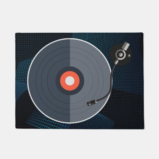 Vinyl-Schallplatten-Fußmatte Fußmatte (Vorderseite)