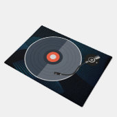 Vinyl-Schallplatten-Fußmatte Fußmatte (Schrägansicht)