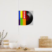 Vinyl-Schallplatten Poster (Küche)