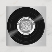 Vinyl-Schallplatten-QR-Code 10 Umschlagkarten Begleitkarte (Rückseite)