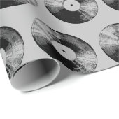Vinyl-Schallplattenhüllen Geschenkpapier (Rolleneckpunkt)