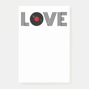 Vinyl-Schallplattenliebe Post-it Klebezettel