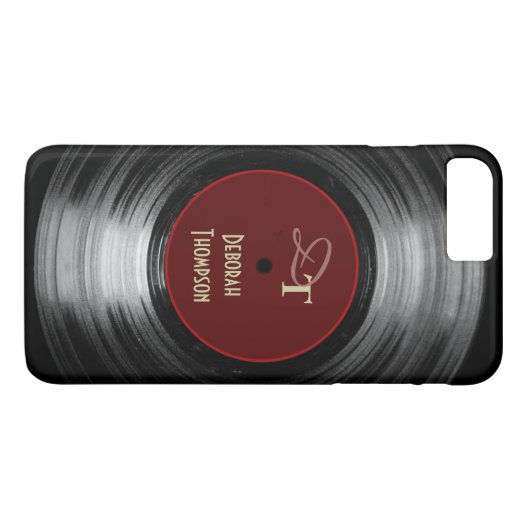 Vinyl-Schallplattenmusik Case-Mate iPhone Hülle (Rückseite (Horizontal))