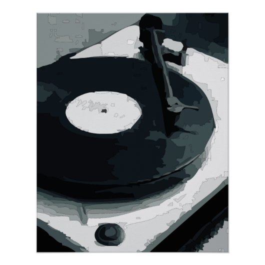 Vinyl-Schallplattenrekorder Poster (Vorderseite)