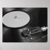 Vinyl-Schallplattenspiel auf einer Turntable Poster (Vorne)