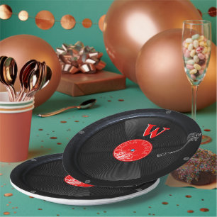 Vinyl-Signatur Pappteller