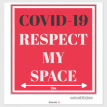 Vinyl Sticker ausschneiden - COVID-19 Respect My S