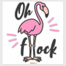 Vinyl-Sticker, Flamingo