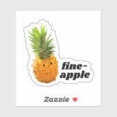 Vinyl-Sticker für feinen Apple Aufkleber (Blatt)