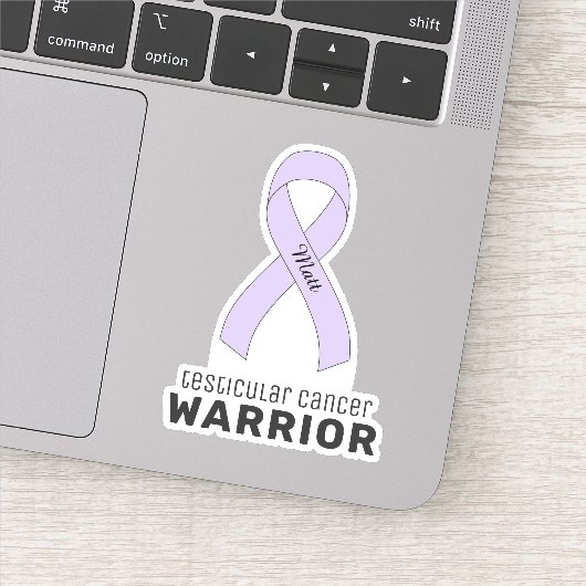 Vinyl-Sticker für Hodenkrebs Aufkleber (Detail)