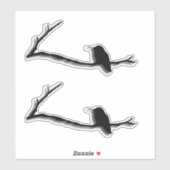 Vinyl Sticker - Hummingbird am Zweig (Blatt)