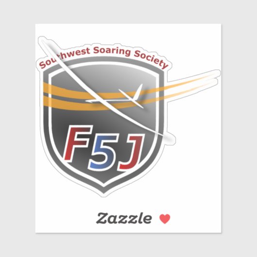 Vinyl-Sticker nach Maß geschnitten mit SWSS F5J Em Aufkleber (Blatt)