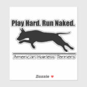 Vinyl Sticker Play Hard AHT Design (Blatt)