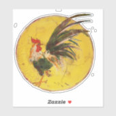 Vinyl Sticker - Rooster und Sun (Blatt)