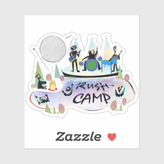 Vinyl Sticker RushCamp! (Blatt)