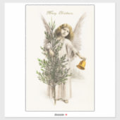 VINYL STICKER : VINTAGE CHRISTMAS ANGEL (Blatt)