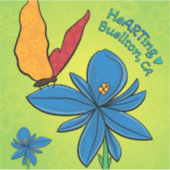 Vinyl Sticker -Violet(te) & Butterfly-Buellton.Art (Vorderseite)