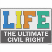 Vinyl sticker with a bold design. (Vorderseite)