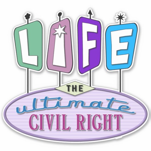 Vinyl sticker with a retro design. (Vorderseite)