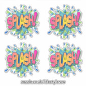 Vinyl Stickers ausschneiden - Splash Design Aufkleber (Vorderseite)