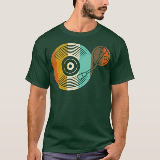 Vinyl Switch - Retro Turntable - DJ Vintag T-Shirt (Vorderseite)