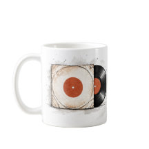 Vinyl-Tasse, Kaffee, Tee, Geschenk