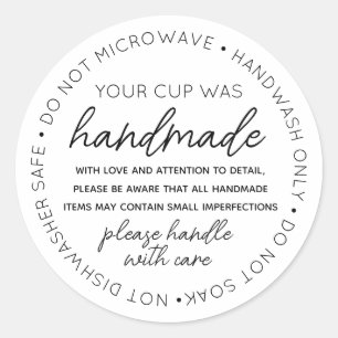 Vinyl Tasse Tumbler Cup Trinkbehälter Care Anleitu Runder Aufkleber