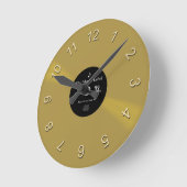 Vinyl Time Runde Wanduhr (Winkel)