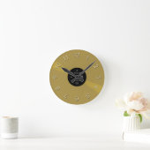 Vinyl Time Runde Wanduhr (Zuhause)