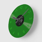 Vinyl Time Runde Wanduhr (Winkel)