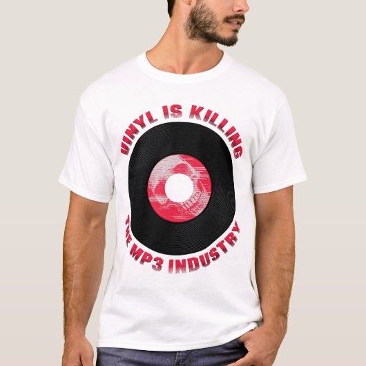 Vinyl tötet das MP3 Industry Shirt (Vorderseite)