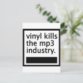 Vinyl tötet MP3-Industrie - Vintag Postkarte (Stehend Vorderseite)