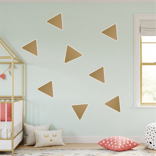 vinyl triangular stickers for kids, wall decor aufkleber
